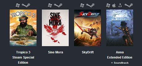 Tropico 3 + Sine Mora + SkyDrift + Anna Bundle
