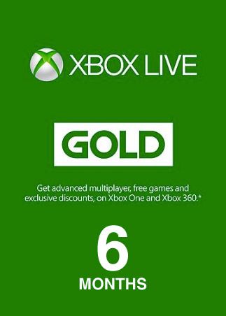 XBOX Live Gold 6 Hónap