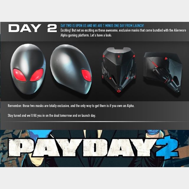 PAYDAY 2 - Alienware Alpha Mask (DLC)