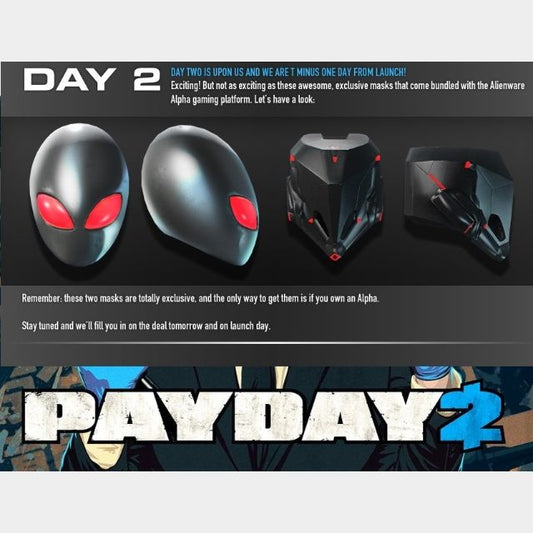 PAYDAY 2 - Alienware Alpha Mask (DLC)
