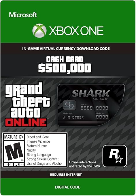 Grand Theft Auto Online - $500.000 Bull Shark Cash Card (XBOX One) (EU)