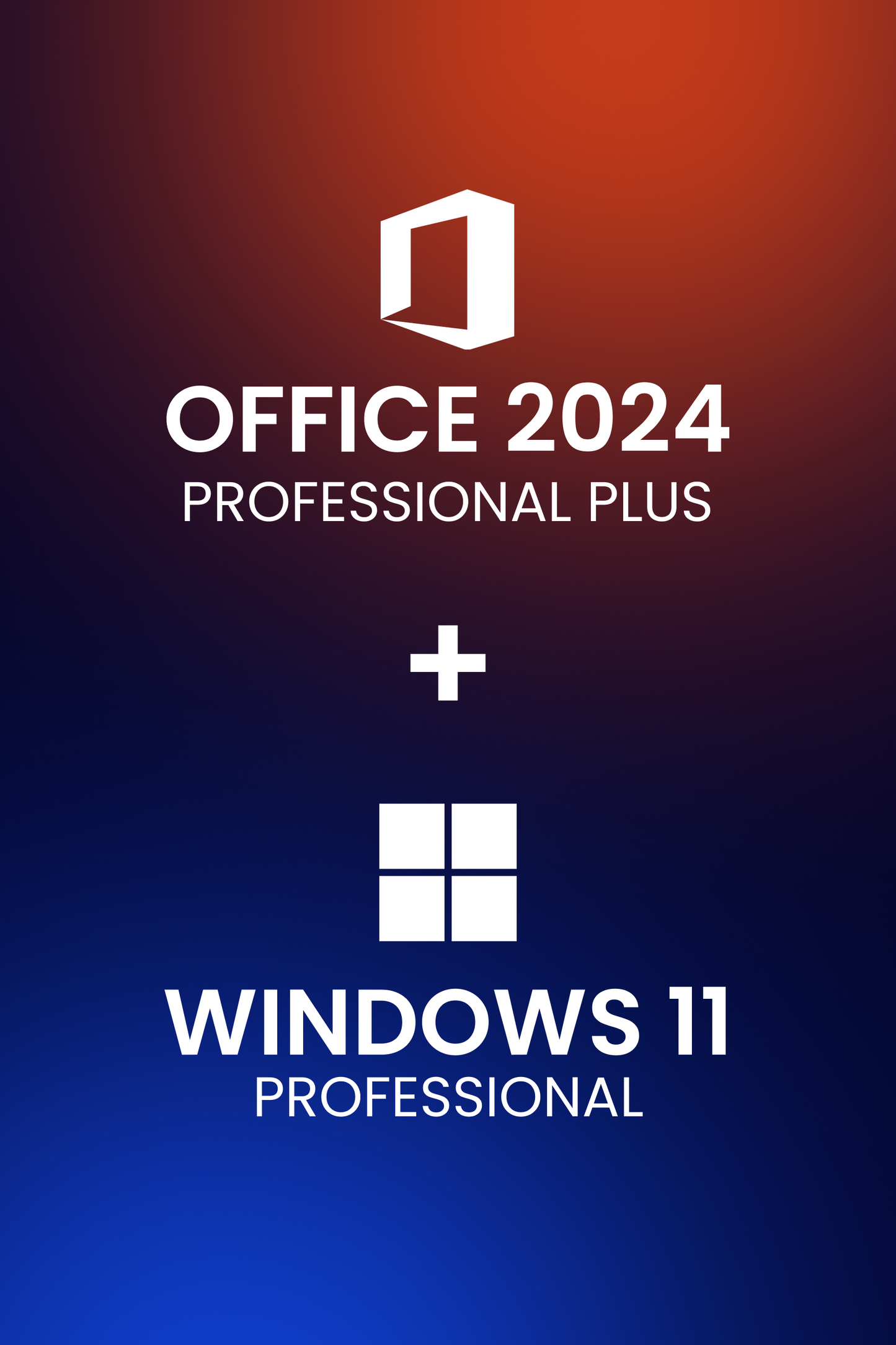 Microsoft Windows 11 Professional + Microsoft Office 2024 Professional Plus
