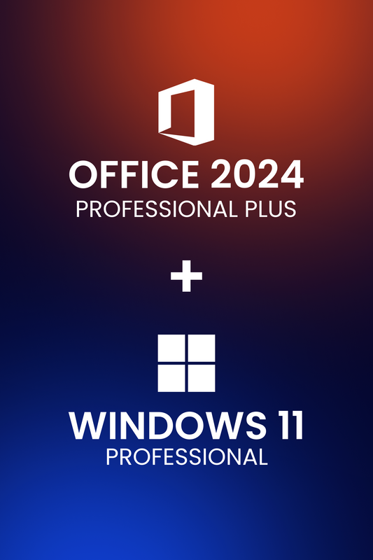 Microsoft Windows 11 Professional + Microsoft Office 2024 Professional Plus