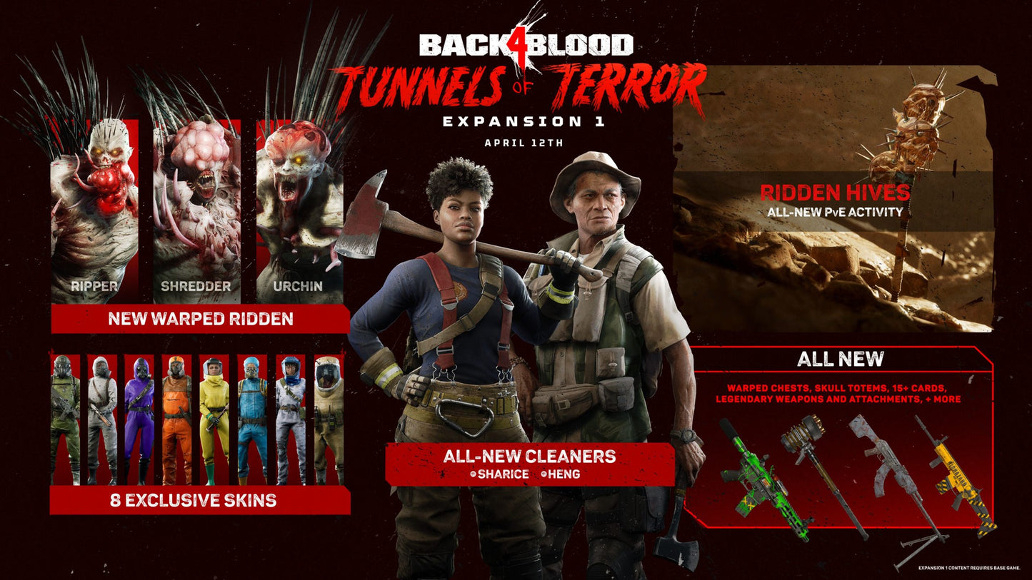 Back 4 Blood - Expansion 1 : Tunnels of Terror