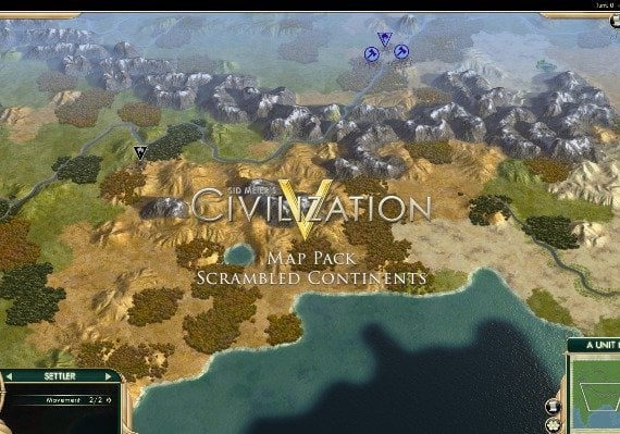 Sid Meier's Civilization V - Map Pack: Scrambled Continents (DLC) (EU)