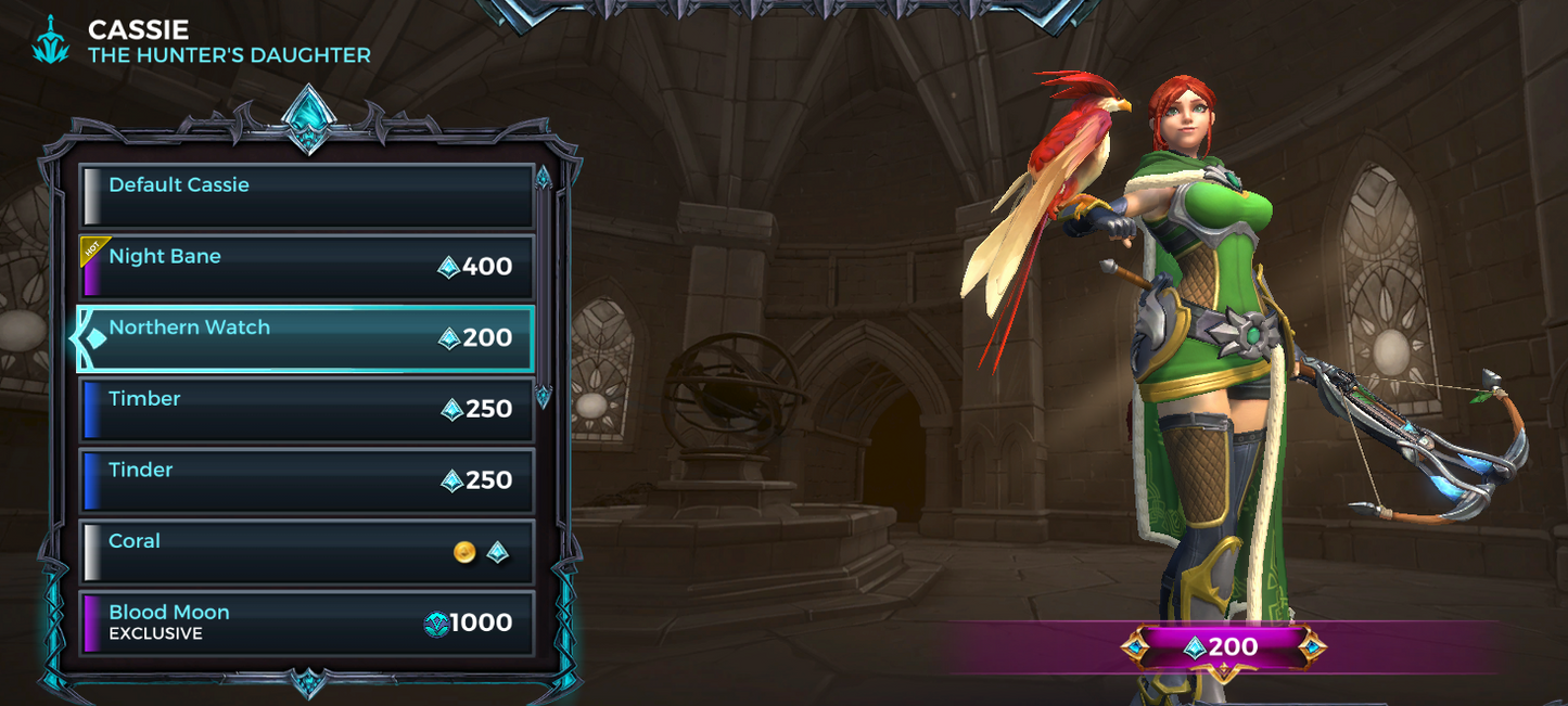 Paladins - Cassie Hero + Northern Watch Skin Key