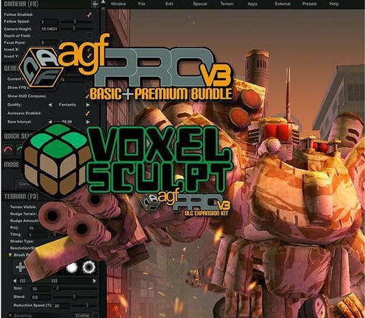 Axis Game Factory's AGFPRO - Voxel Sculpt DLC