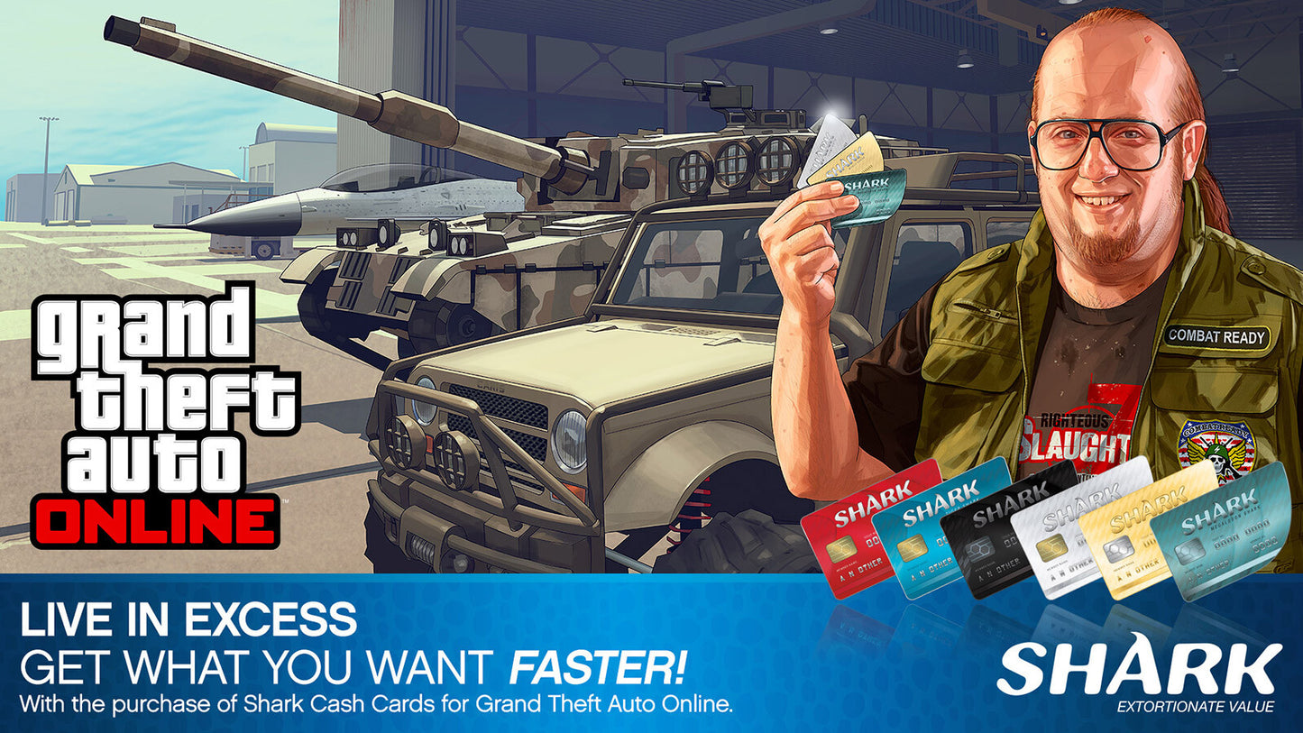 Grand Theft Auto V + Criminal Enterprise Starter Pack + Whale Shark Card Bundle