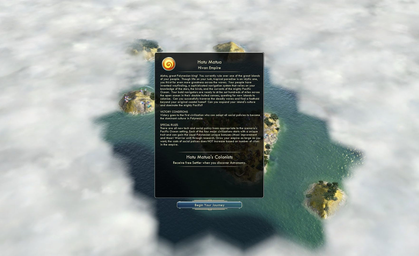 Sid Meier’s Civilization V: Civilization and Scenario Pack – Polynesia (DLC) (MAC)