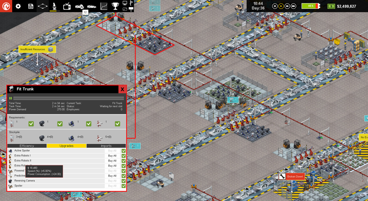 Production Line : Car factory simulation