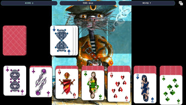 Solitaire: Cat Pirate Portrait