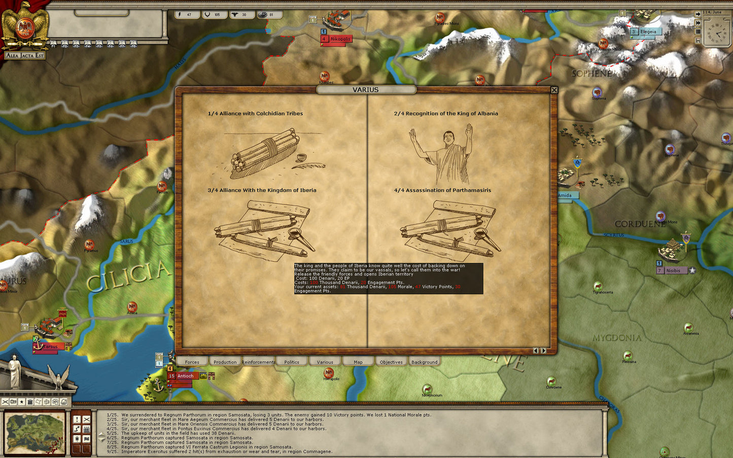 Alea Jacta Est - Parthian Wars DLC