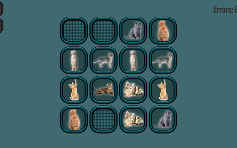 Animals Memory: Cats