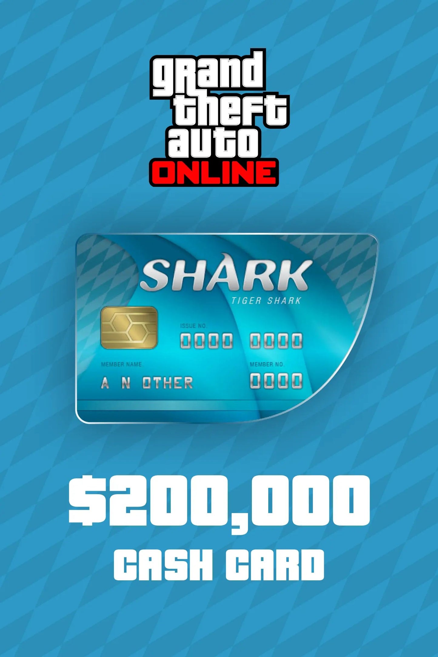 Grand Theft Auto Online - $200,000 Tiger Shark Cash Card (EU)