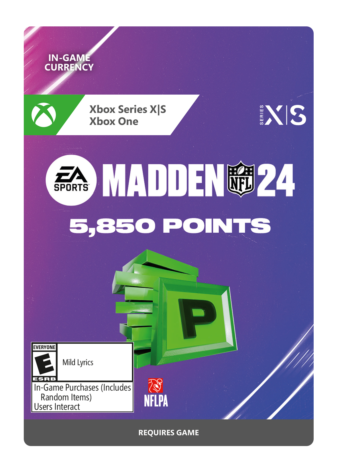 Madden NFL 24 - 5850 Ultimate Team Points (XBOX One / Xbox Series X|S)