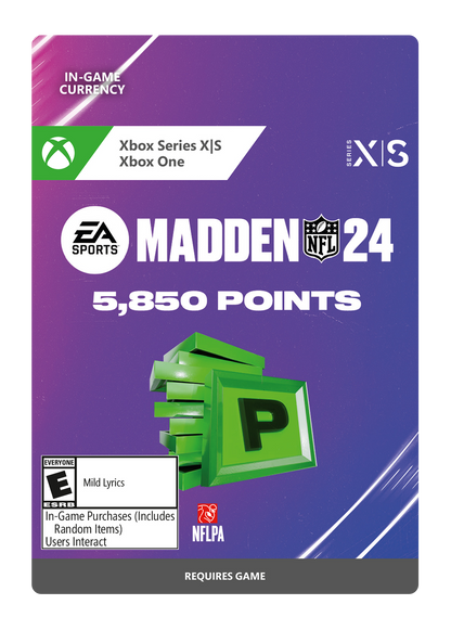 Madden NFL 24 - 5850 Ultimate Team Points (XBOX One / Xbox Series X|S)