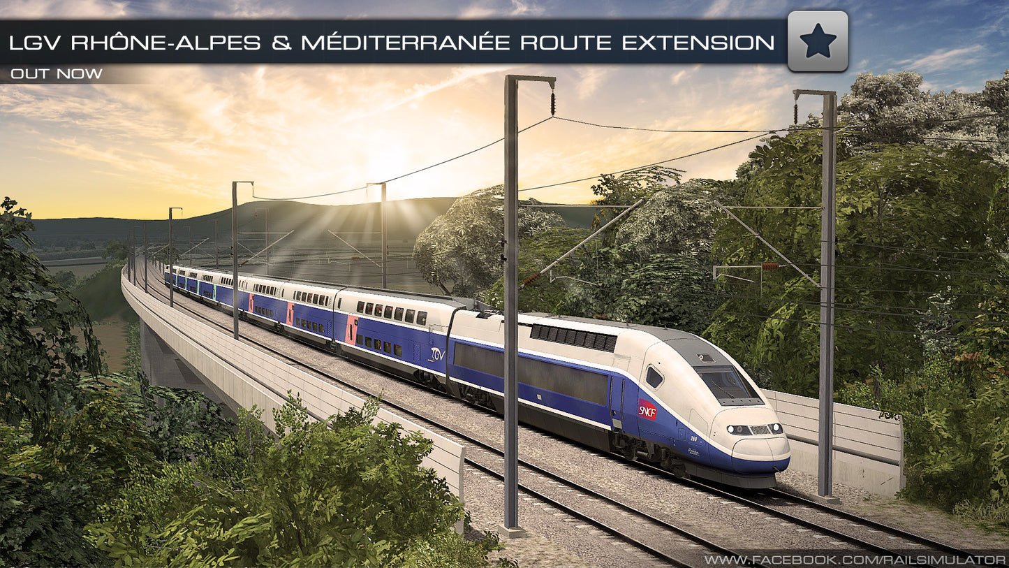 Train Simulator: LGV Rh&ocirc;ne-Alpes &amp; M&eacute;diterran&eacute;e Route Extension Add-On (Steam)