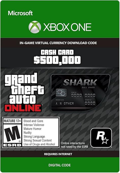 Grand Theft Auto Online - $500.000 Bull Shark Cash Card (XBOX One) (EU)