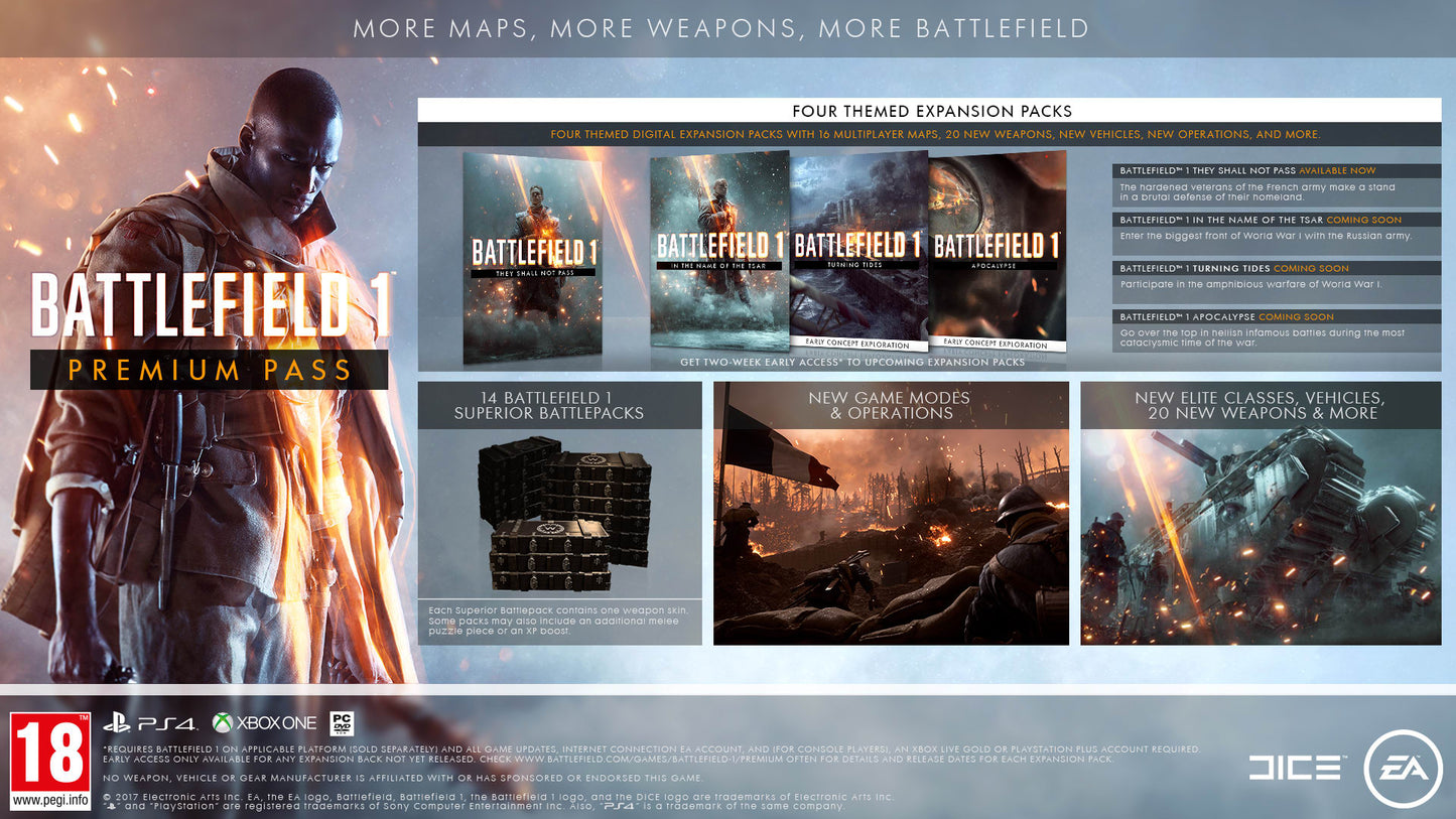 Battlefield 1 - Premium Pass UK (Xbox One)