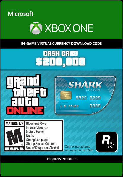 Grand Theft Auto Online - $200,000 Tiger Shark Cash Card (EU)