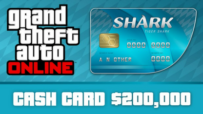 Grand Theft Auto Online - $200,000 Tiger Shark Cash Card