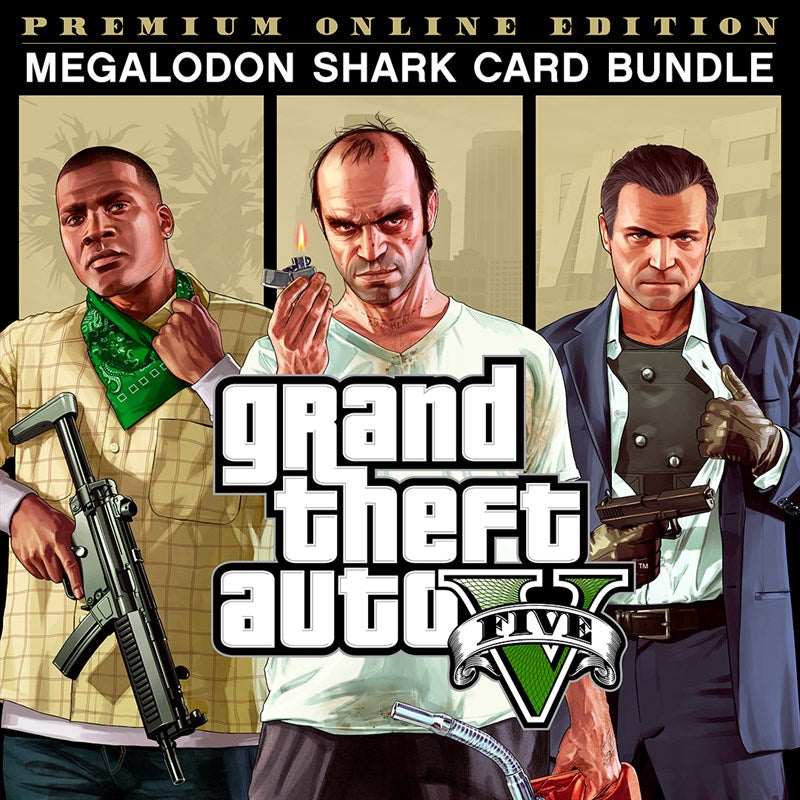 Grand Theft Auto V: Premium Online Edition &amp; Megalodon Shark Card Bundle (Xbox One) (EU)