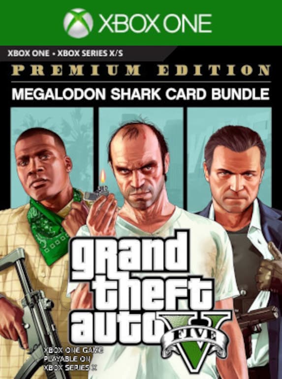 Grand Theft Auto V: Premium Online Edition &amp; Megalodon Shark Card Bundle (Xbox One) (EU)