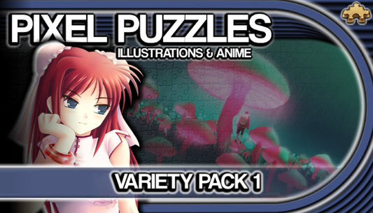 Pixel Puzzles Illustrations &amp; Anime - Jigsaw Pack: Variety Pack 1