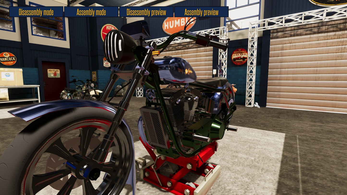 Motorbike Garage Mechanic Simulator