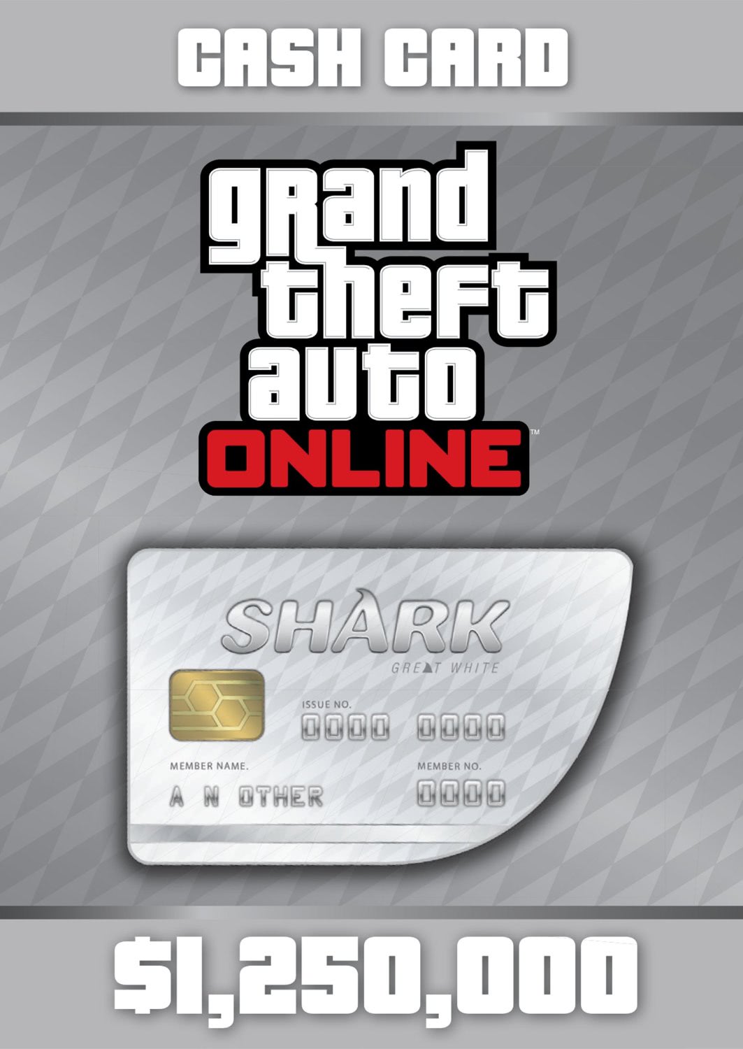 Grand Theft Auto Online: Great White Shark Cash Card 1250000 (Xbox One)