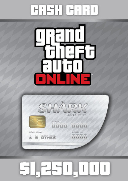 Grand Theft Auto Online: Great White Shark Cash Card 1250000 (Xbox One)