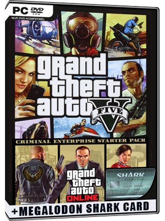 Grand Theft Auto V - Criminal Enterprise Starter Pack and Megalodon Shark Card Bundle (DLC)