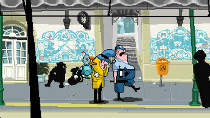 Detective Case and Clown Bot in: The Express Killer