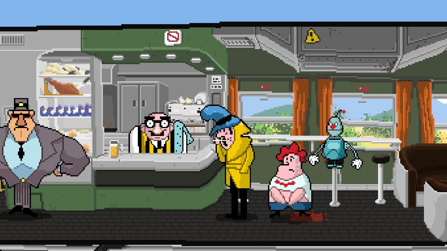 Detective Case and Clown Bot in: The Express Killer