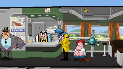 Detective Case and Clown Bot in: The Express Killer