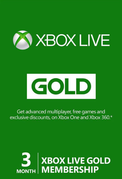 XBOX Live Gold 3 Hónap (EU)