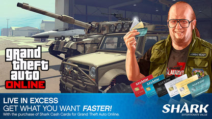 Grand Theft Auto V GTA 5 - Premium Online Edition &amp; Megalodon Shark Card Bundle