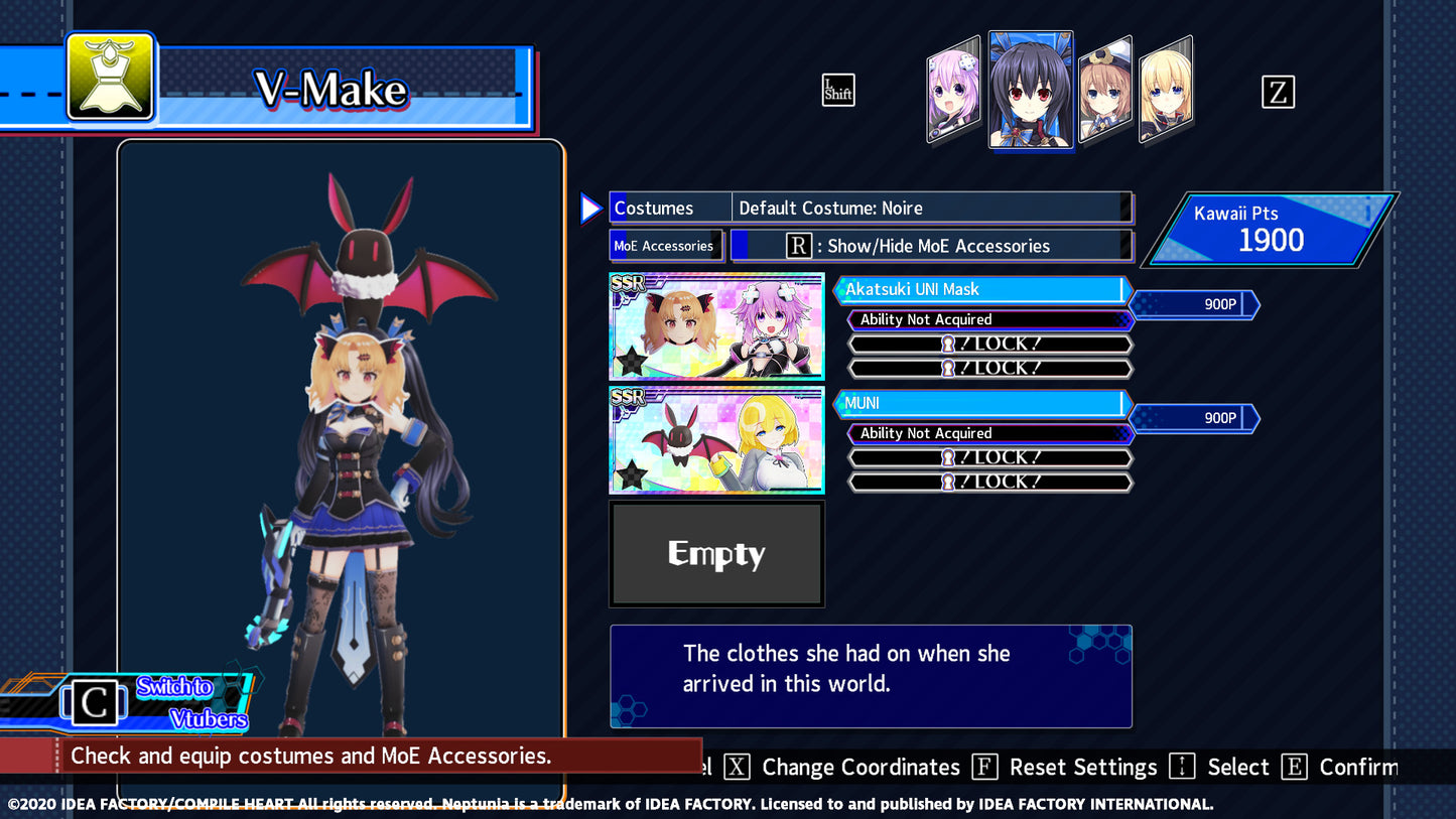 Neptunia Virtual Stars - Akatsuki UNI Pack (DLC)