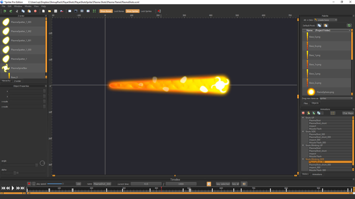 Spriter: Radius-Wing SHMUP Animated Art Pack
