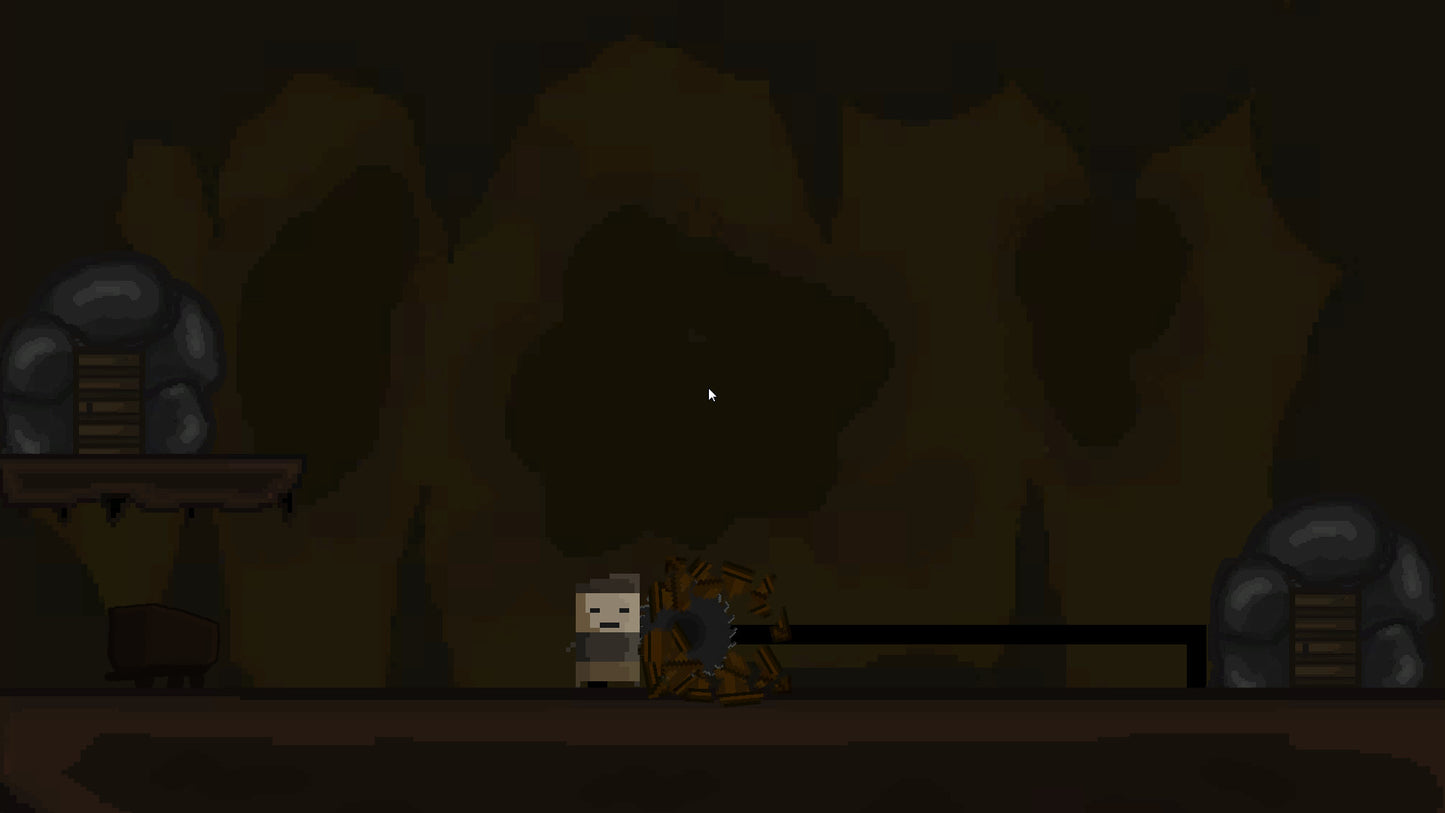 The soldier in the mine