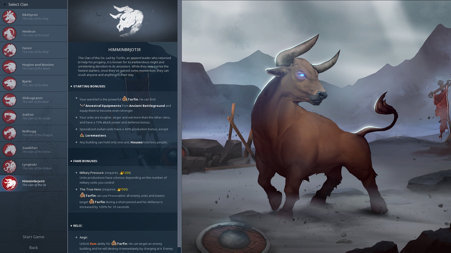Northgard - Himminbrjotir, Clan of the Ox (DLC)