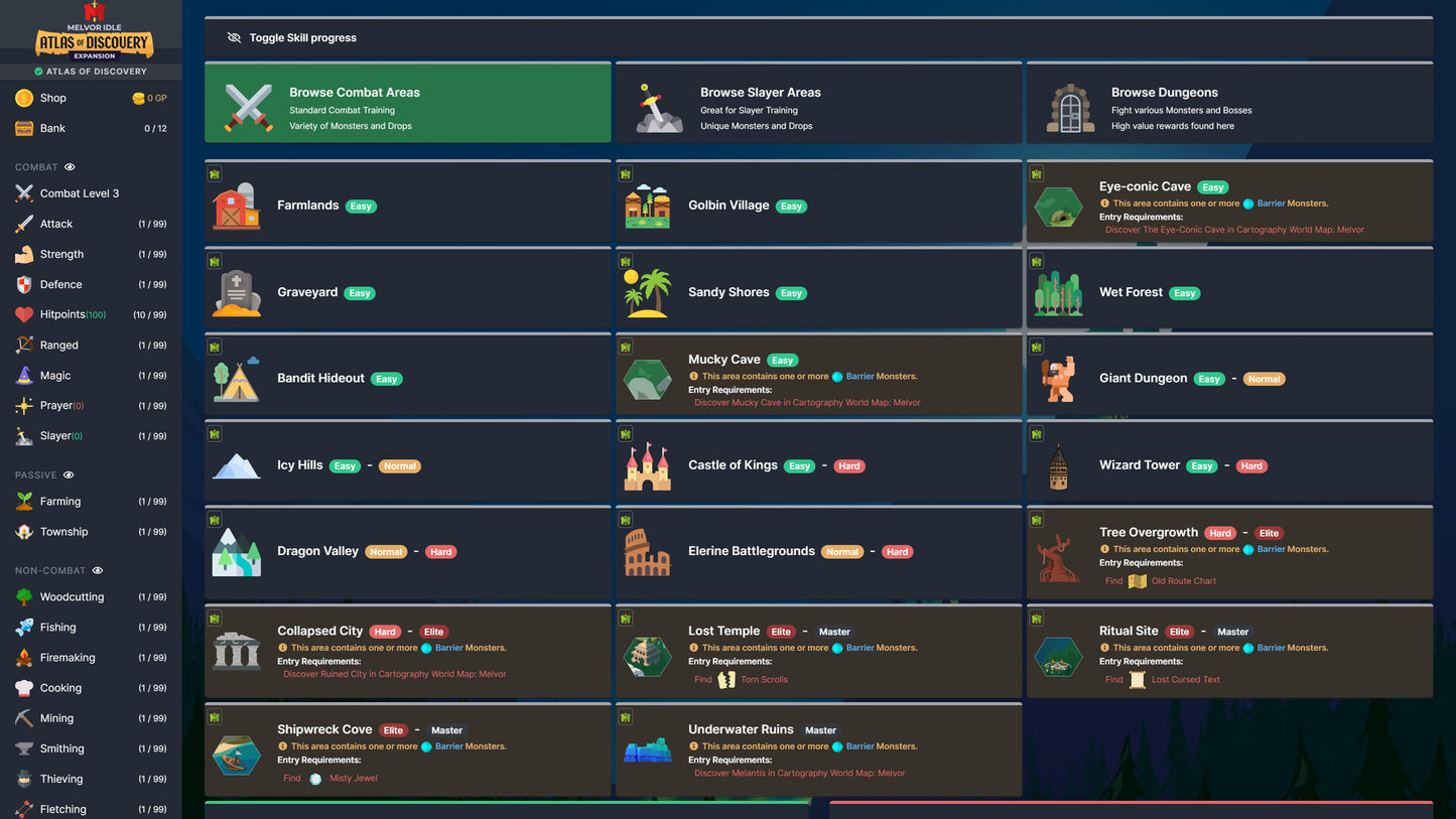 Melvor Idle: Atlas of Discovery (Steam)
