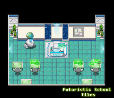 RPG Maker VX Ace - Futuristic School Tiles
