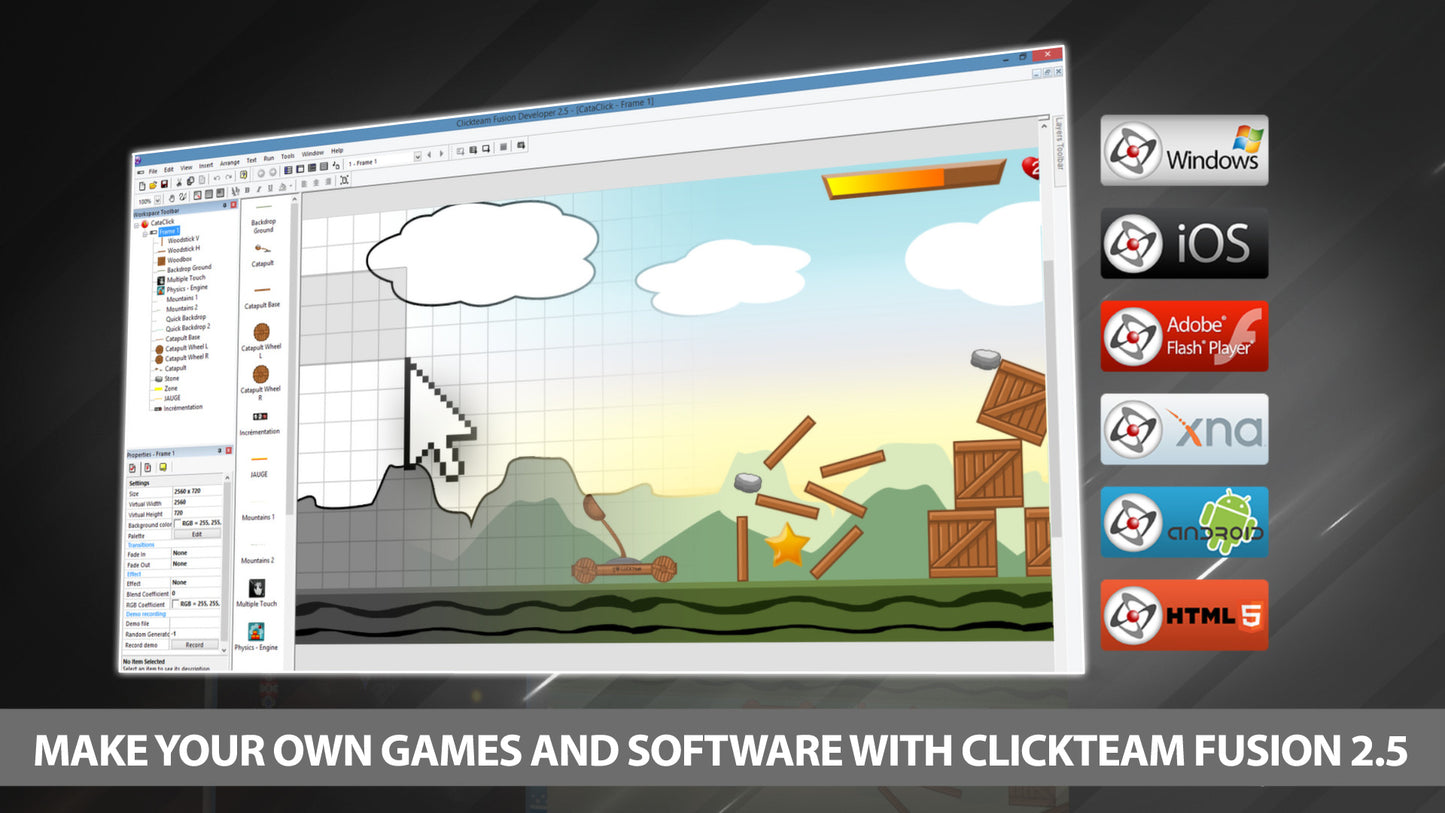 Clickteam Fusion 2.5 - HTML5 Exporter