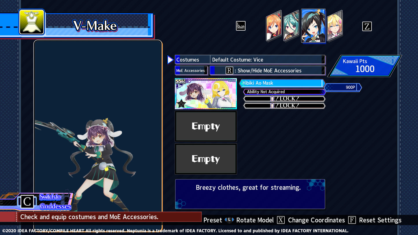 Neptunia Virtual Stars - Hibiki Ao Pack (DLC)