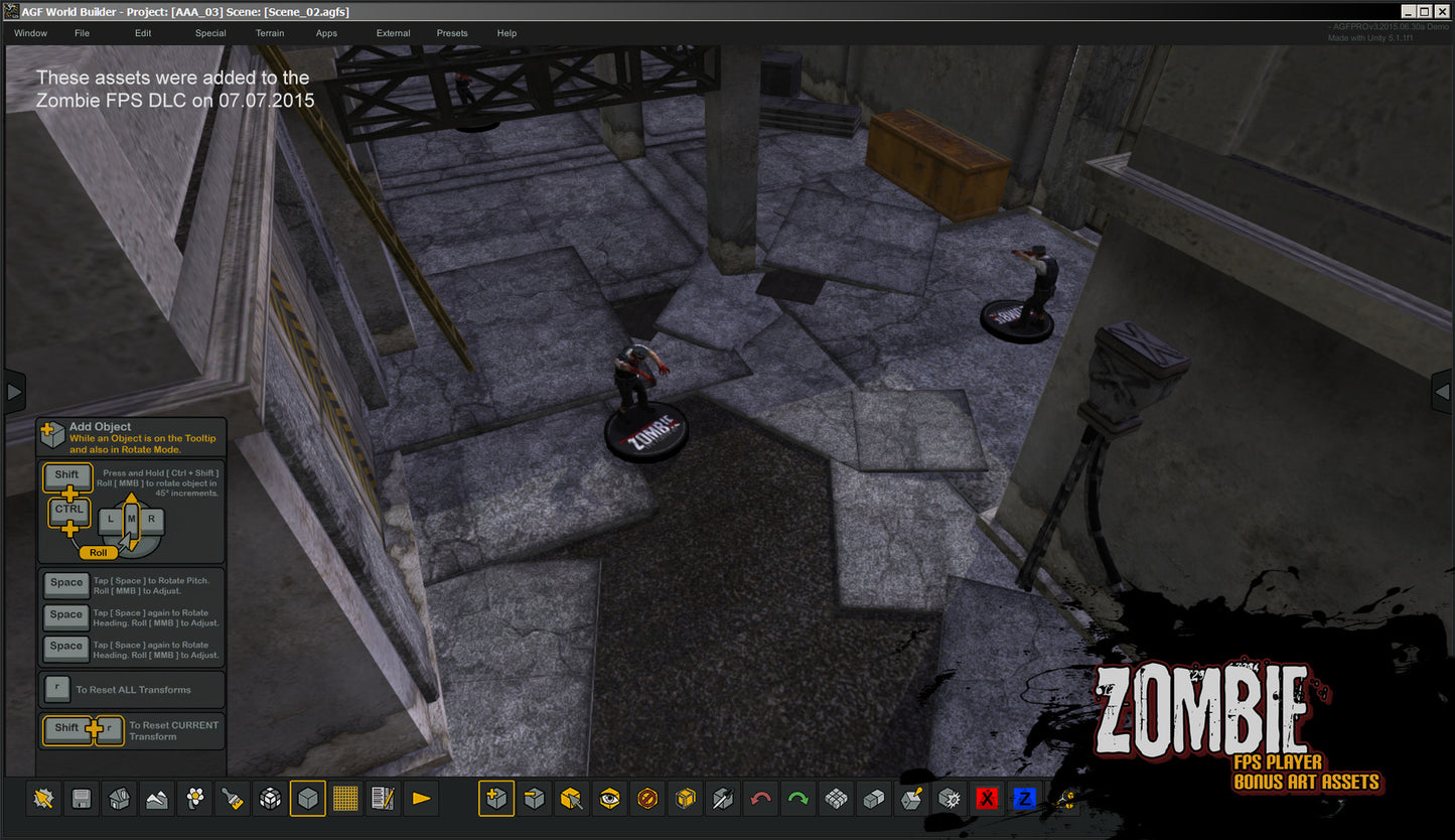 Axis Game Factory + Zombie FPS and Fantasy Side-Scroller Player