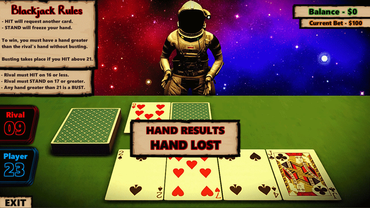 Blackjack In Space Steam CD Key