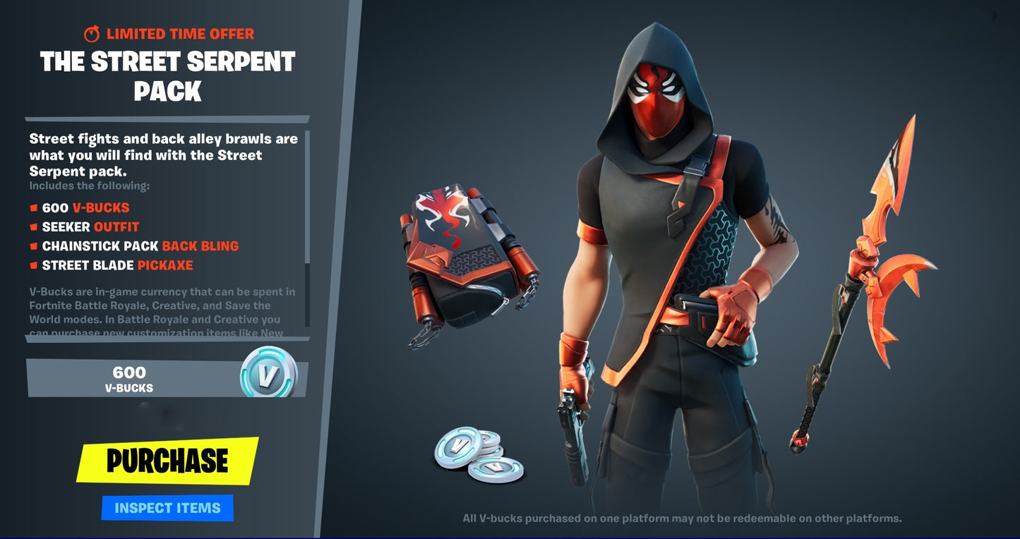 Fortnite - The Street Serpent Pack (DLC) (Xbox One) (EU)